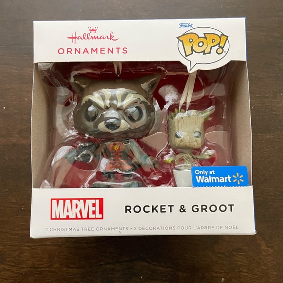 Rocket & Groot Ornament Funko Pop! Hallmark Marvel Guardians of the Galaxy New - Picture 4 of 4